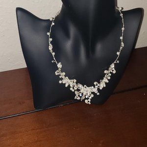 Wedding Jewelry - Silver with pearls and diamond accents